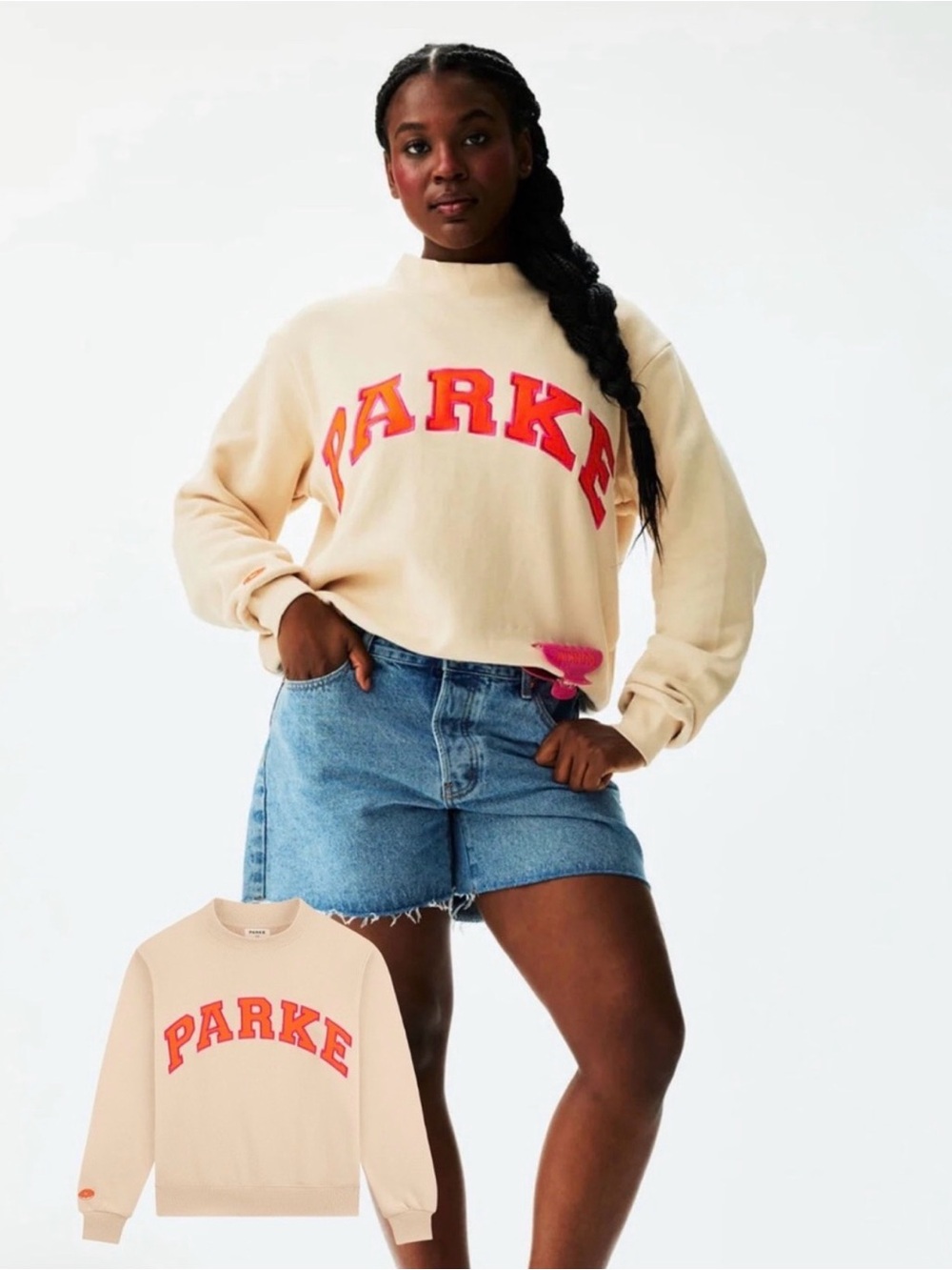 PARKE Dunkin Latte Mockneck Size S/M with Tumbler NIB